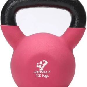 Jimwalt The Indian Made Premium Half Coated Neoprene Kettlebells 12Kg
