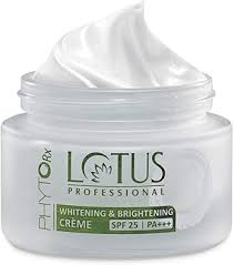 Lotus Professional Phyto Rx Whitening And Brightening Creme Spf 25 Pa Plus Plus Plus 50G