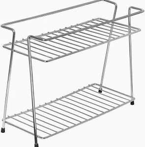 Stainless Steel Spice Organiser Rack 2 Tier