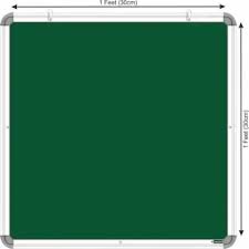 1 X 1 Feet Non Magnetic Double Sided Whiteboard Small Slate And Chalk Board