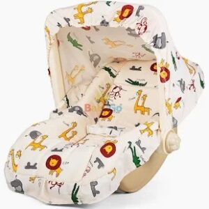 Babygo 5 In 1 Baby Carry Cot And Rocking Chair With Adjustable Handle Beige Colour