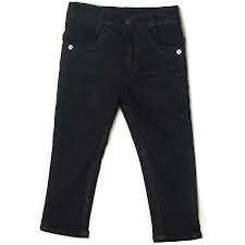 Hopscotch Boys Regular Black Solid Print Jeans Size 2 To 3 Y