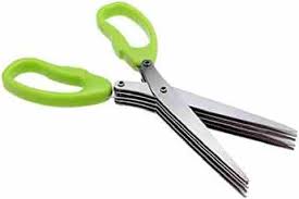 Stainless Steel 5 Layer Kitchen Scissors Kitchen Knives Shredded Cut Herb