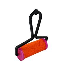 Plastic Rangoli Powder Sand Roller Sprinkler Red Color