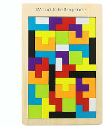 Prime Choice Wooden Intelligence Jigsaw Tetris Puzzle Tangram Brain Teaser Puzzles For Boys And Girls Color Toys For Kids
