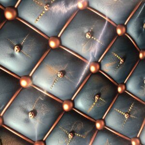 Blue Printed Wallpaper For Wall 1 Mtr