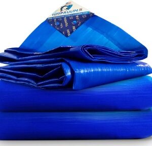 Blue Color Tarpaulin 120Gsm Size 5.49 X 5.49 Cm