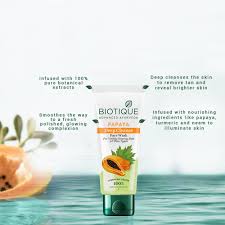 Biotique Advanced Ayurveda Papaya Deep Cleanse Face Wash 100Ml