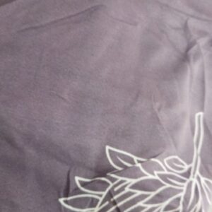 Purple Color Printed Double Bed Sheet With 2 Pillow Cover