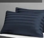 Black Color Striped Pillow