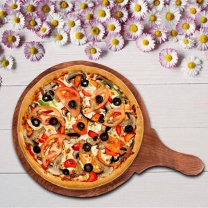 Wooden Pizza Plate Serving Tray