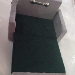 Grey Laddu Gopal Ji Bed