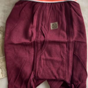 Mens Underwear Maroon Colour Size 80 Cm