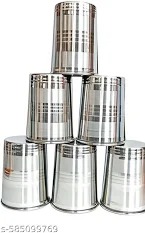 Stainless Steel Drinking Glass Set Of 6