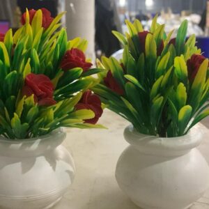 Fancy Artifical Flowers Plant Home Office And Kitchen Decoration Purpose. Pack Of 2