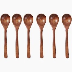 Wooden Table Spoon Set Of 6