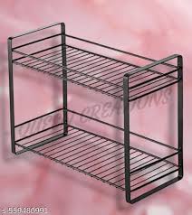 2 Tier Stylish Kitchen Spice Rack Smart Storage Organizer For Modern Homes