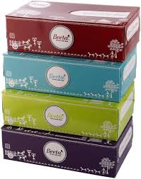 Beeta Tissue Box Facial Tissue Pack Of 5