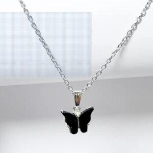 Women S And Girls Butterfly Pendant Necklace