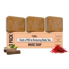 Ghar Soaps Sandalwood And Saffron Magic Soaps For Bath 100G Pack Of 3