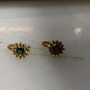 Women Nose Pin Golden Colour Pack Of 2