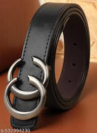 Loopa Men Belt Black Colour