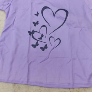 Women T Shirt Purple Colour Size M