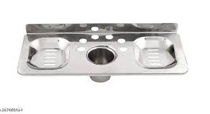 Paste Brush Holder Wall Mount Set Of 1 Stainless Steel Toothbrush Holder Soap Dish