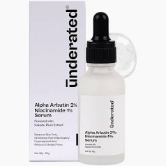 Underated Alpha Arbutin 2 Percent Plus Niacinamide 1 Percent Serum 30Gm