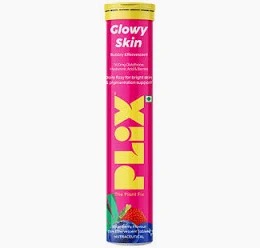 Plix Glowy Skin Bubbly Effervescent 15 Tablet Strawberry