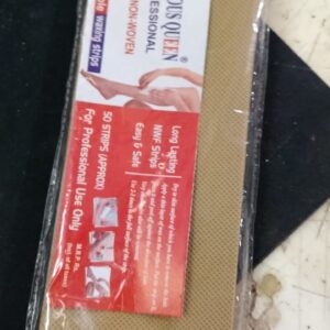 Hair Removal Waxing Strips Plain Disposable Beige Color Wax Strips For Men And Women 30 Pc