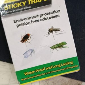 Sticky Insect Trap Non Toxic Odorless 6.5 X 8 Inch Effective Against Flies Gnats And Mosquitoes Perfect For Kitchen