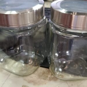 Glass Jars With Airtight Lids Kitchen Container Set Kitchen 2Pc 250ML