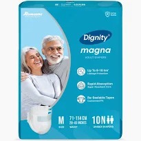 Dignity Magna Adult Diapers Size M 10 Pcs