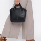 Irth By House Of Titan Structured Handheld Bag With Quilted Black Color