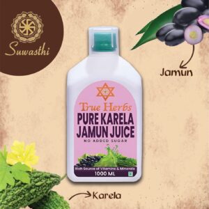 True Herbs Pure Karela Jamun Juice 1000Ml