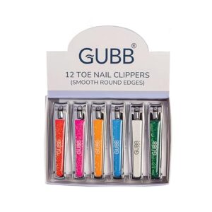 Gubb Finger And Toe Nail Clipper Cutter Pack Of 12