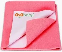 Oyo Baby Waterproof Bed Protector Baby Dry Sheet Pink 70X50Cm