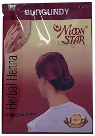 Moon Star Herbal Henna Burgundy 10G 2 N