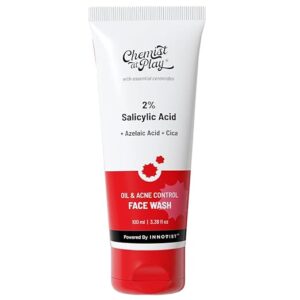 Chemist At Play 2 Percent Salicylic Acid Face Wash For Oily Skin With Niacinamide 100Ml