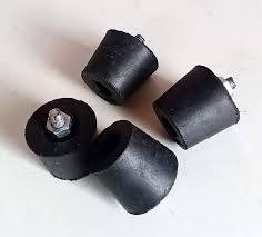 Bright Metal Rubber Legs For Gas Stove With 4 Pcs Of Manual Ignition Push Type Knob 4 Pcs 25Mm