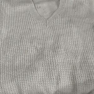 Woolen Creme Sweter For Men Size Xl