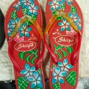 Shilpa Women Red Printed Colour Daily Use Sleeper Size 8