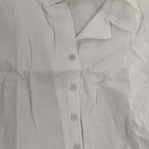Women Half Sleeve Top Shirt Color White Size S