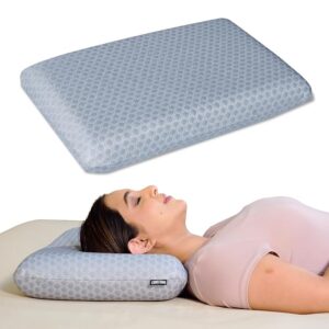 Carefoam Orthopedic Memory Foam Pillow With Grey Jacquard Cover 1 N