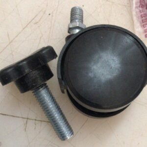 Black Plastic Washing Machine Trolley Caster Wheel 4Pcs