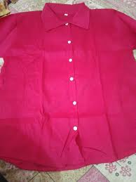 Dark Pink Color Fancy Glamorous Women Shirts Size Xl