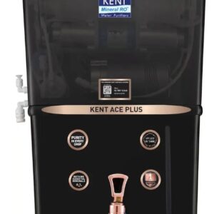 Kent Ace Plus B 8 L Ro Plus Uv Plus Uf Plus Alkaline Plus Copper Plus Tds Control Plus Uv Led Water Purifier 8 L 60 Watt Black 20 Lph