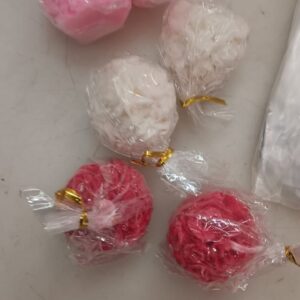 Pom Pom Ball Hanging For Party Decor Candle Pack Of 6