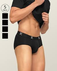 Xyxx Mens Aero 100 Super Combed Cotton Regular Fit Solid Anti Bacterial Briefs With No Marks Waistband